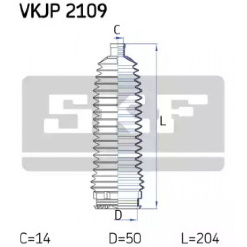 VKJP 2109 SKF - Пильовик привідного валу